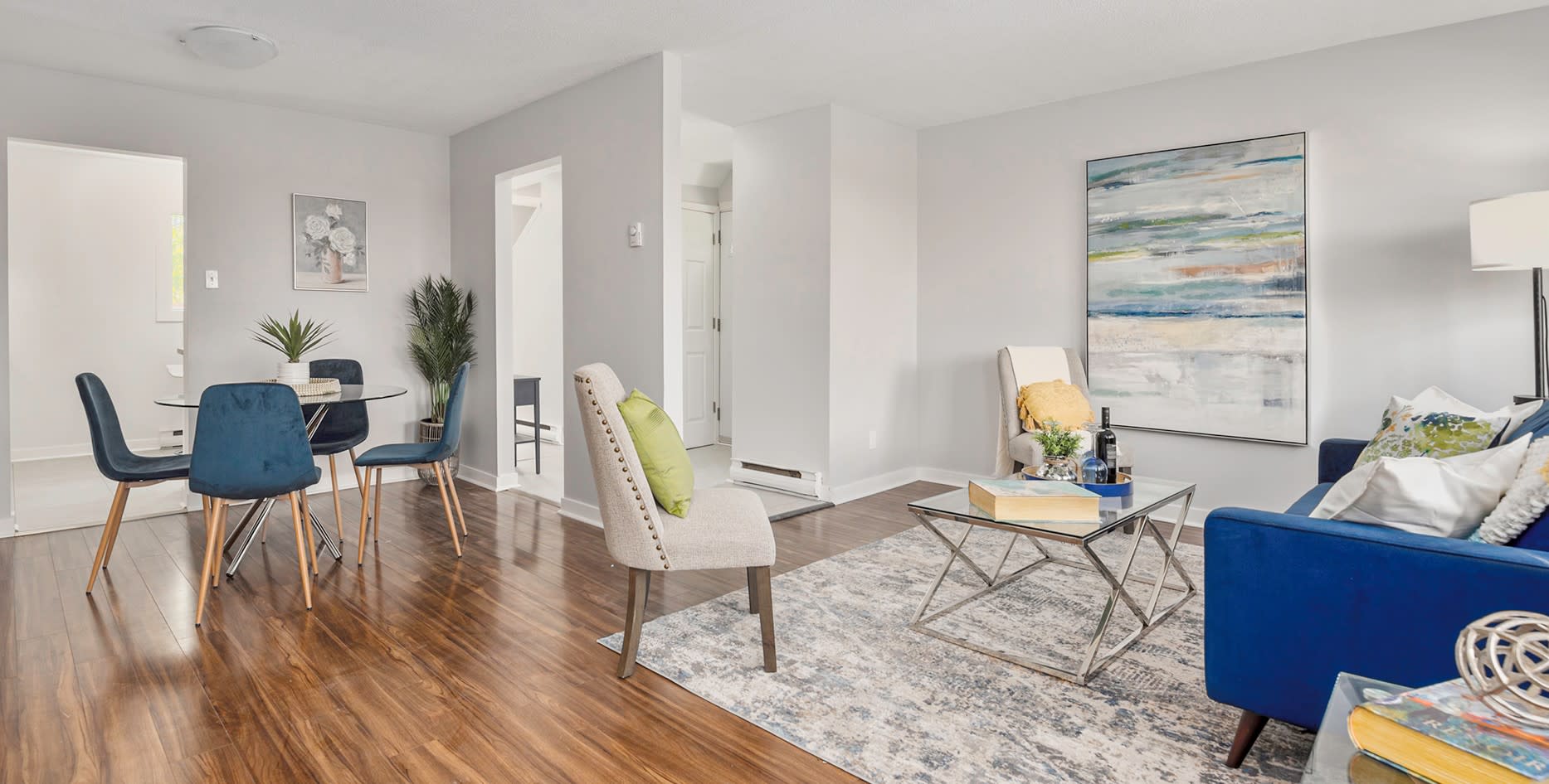 staged living room nepean